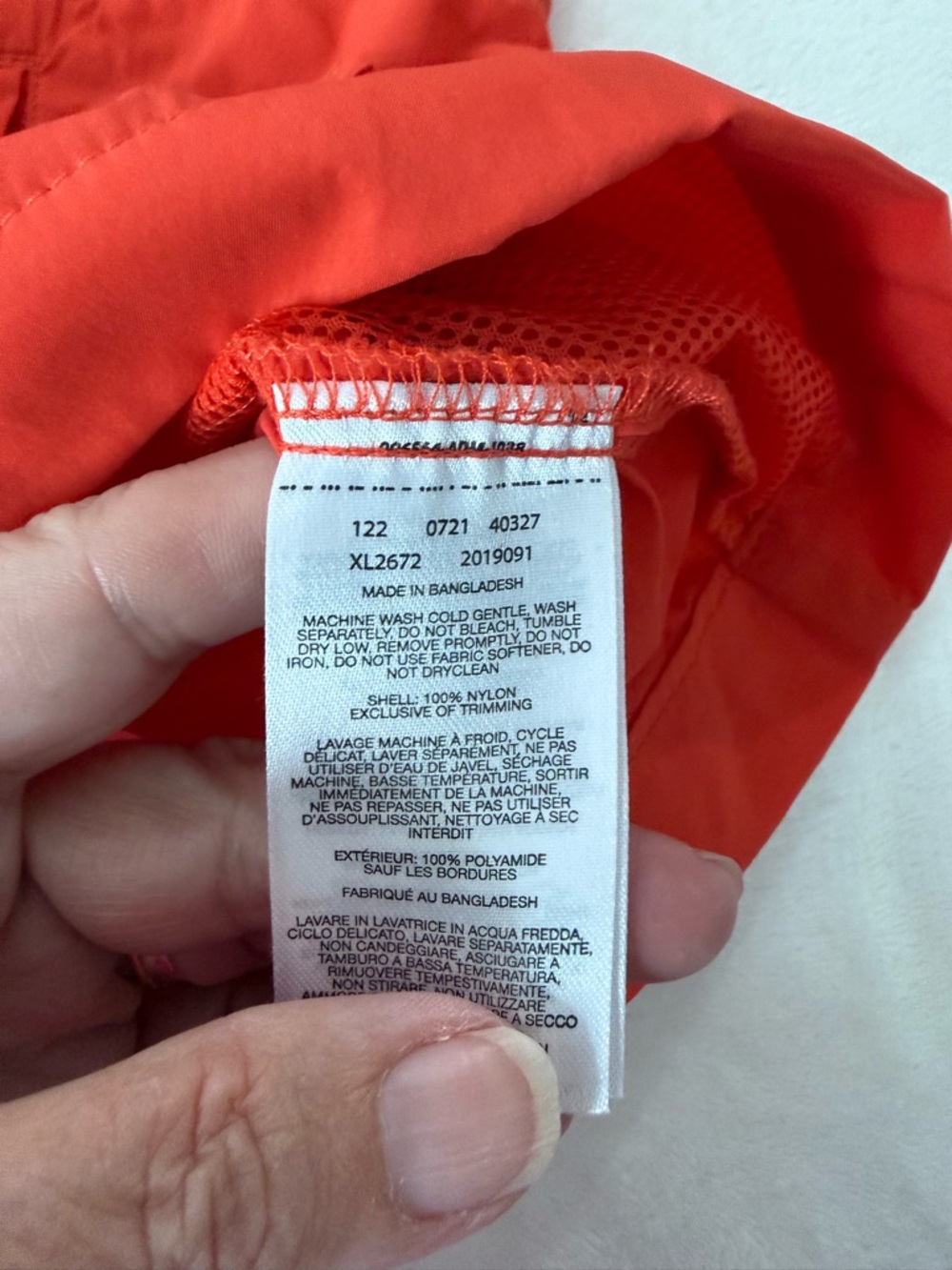 Columbia Women’s XL Orange Lightweight Windbreaker Full Zip Jacket E26 - Picture 6 of 6